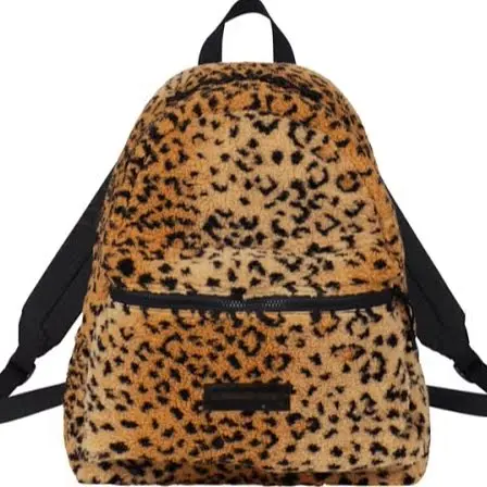 Supreme Leopard Fleece Backpack