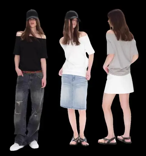 Lightweight Off-Shoulder Short Sleeve T-Shirt