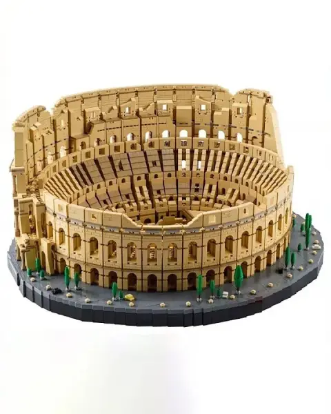 Lego-compatible Roman Colosseum ICONS Series Building Block Set – Educational Construction Toy for Adults
