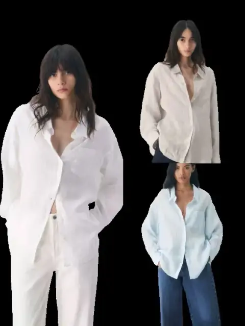 Aritzia Reminisce Relaxed Linen Shirt