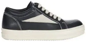 Rick Owens Vintage Black & White Low-Top Sneakers