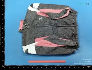 Balenciaga Track Denim Puffer Jacket