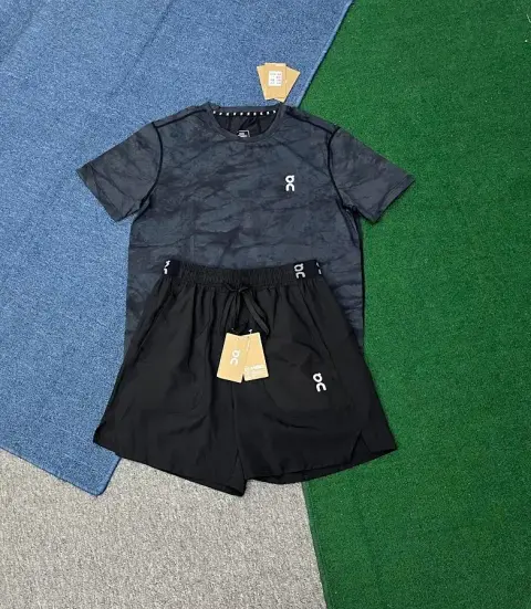 On Running Sports T-shirt & Shorts Set