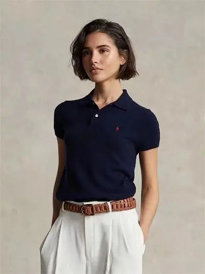Ralph Lauren Cropped Polo Sweater