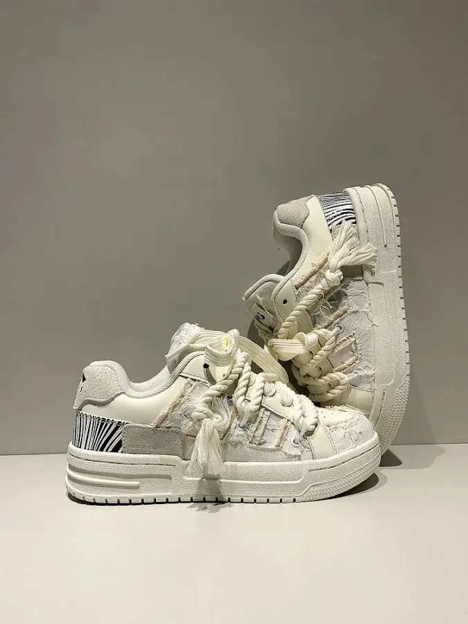Unbranded Distressed Rope Laced Shoes