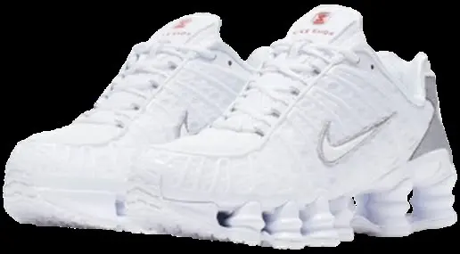 Nike shox TL white metallic silver