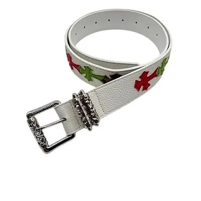 Embroidered Colorful Cross Belt