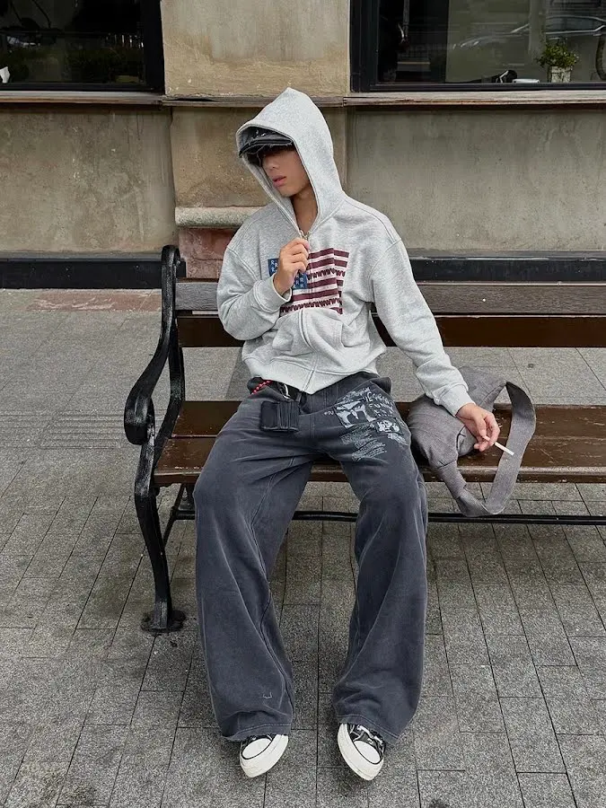 From The Street American Flag Hoodie