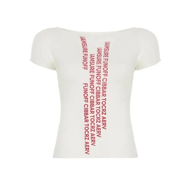 Tight round neck in English T-Shirt