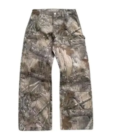 Forest Pattern Double Knee Denim