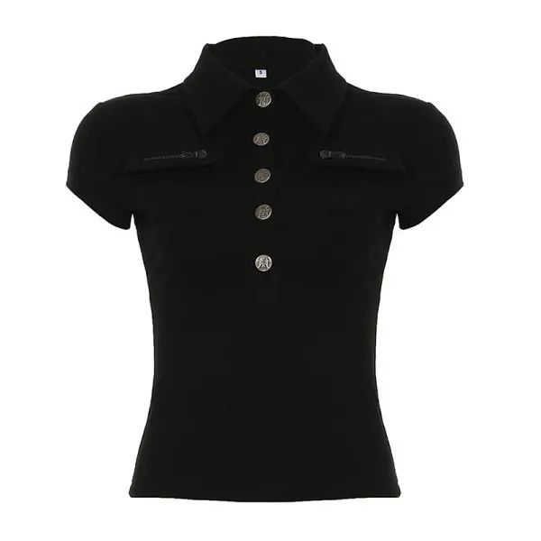 Retro stand-up collar short style