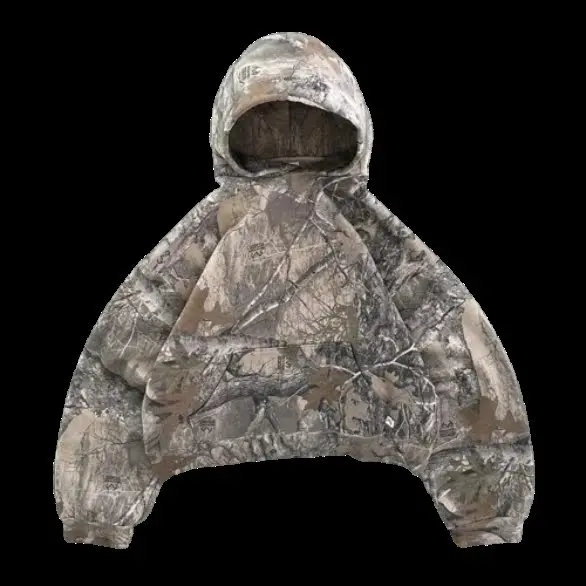 Forest Patern Oversized Hoodie
