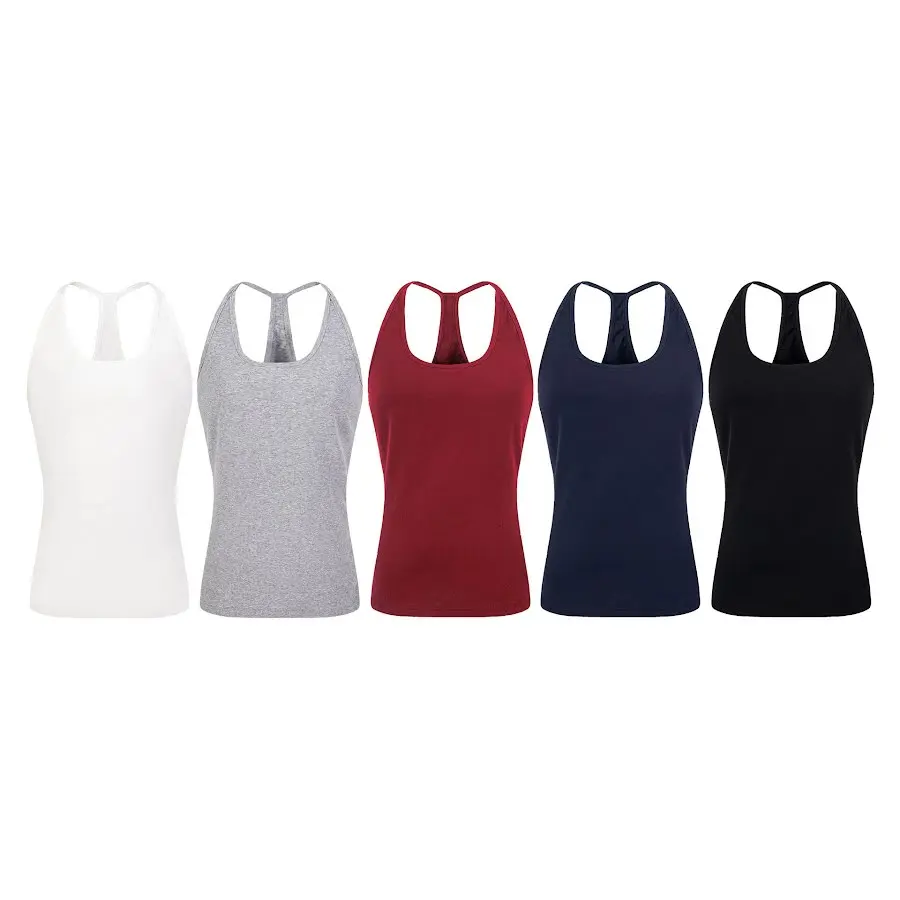 High-Stretch Ribbed Tank Top