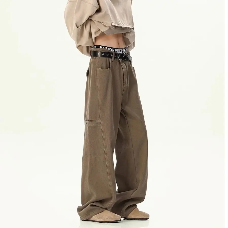 Washed Wide Leg Jeans