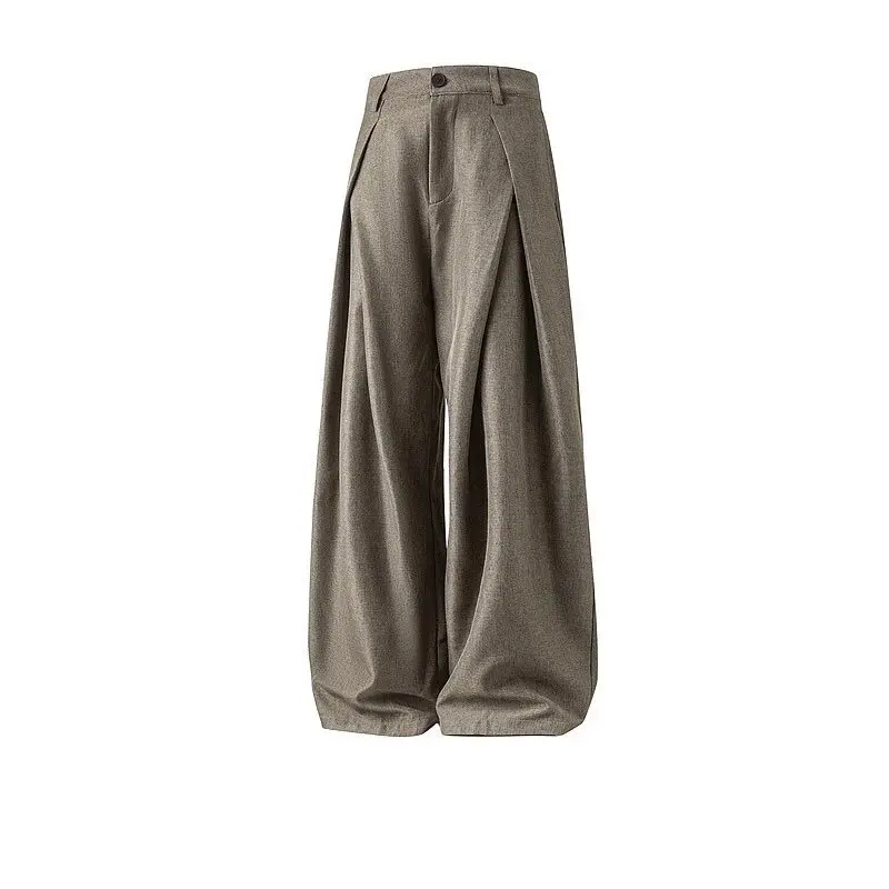 Pleated Wide Leg Trousers