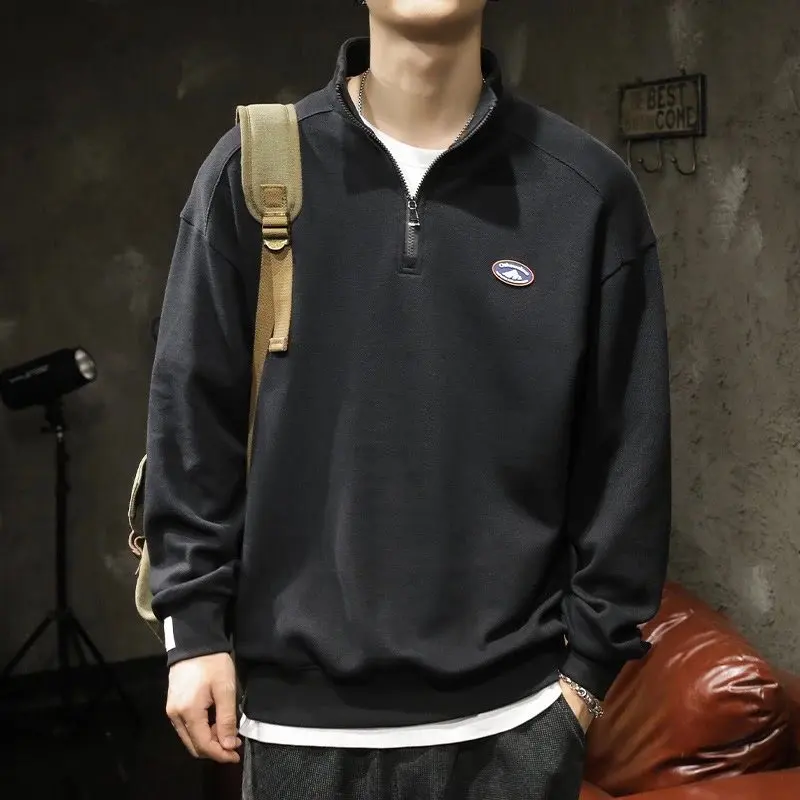 Half Zip Polo Sweatshirt