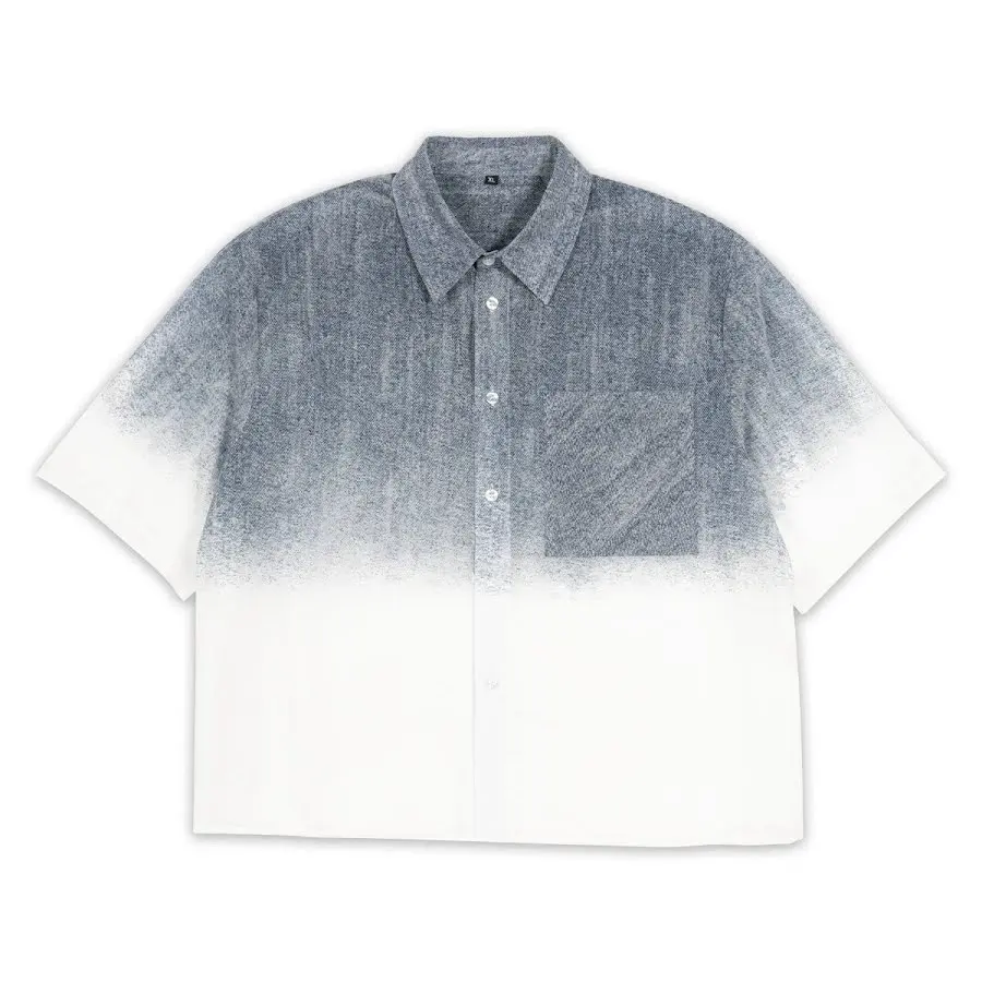 Boxy Gradient Denim Shirt