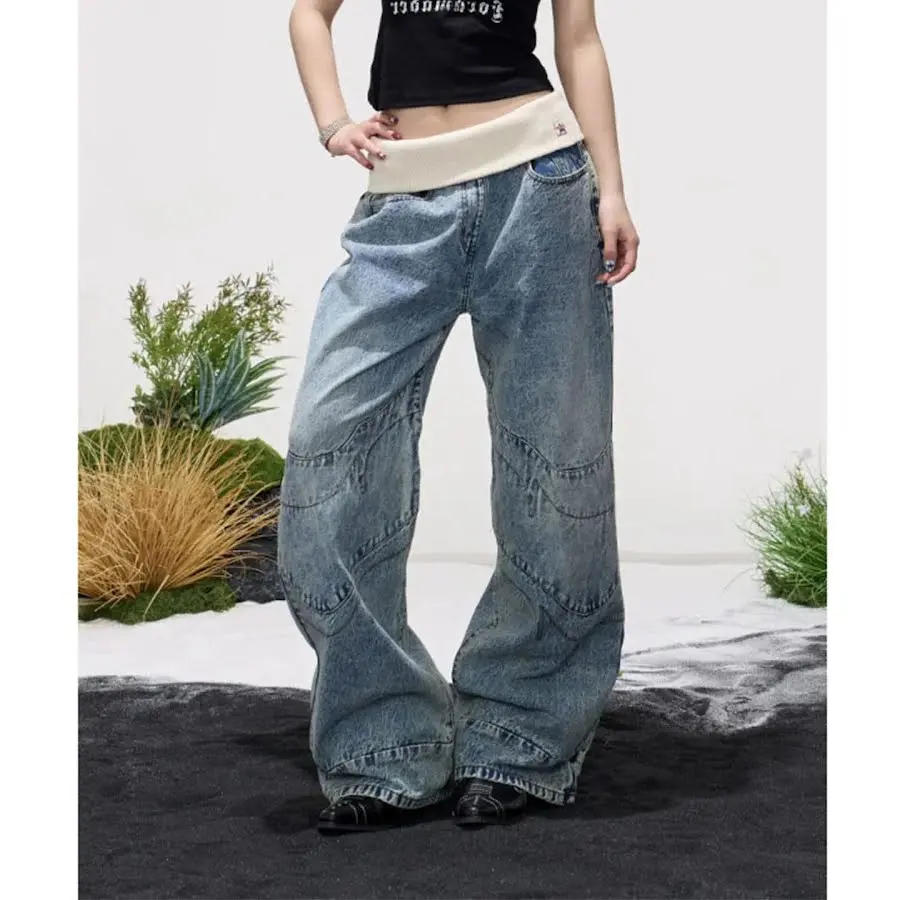 Women's Vintage Wide Leg Jeans