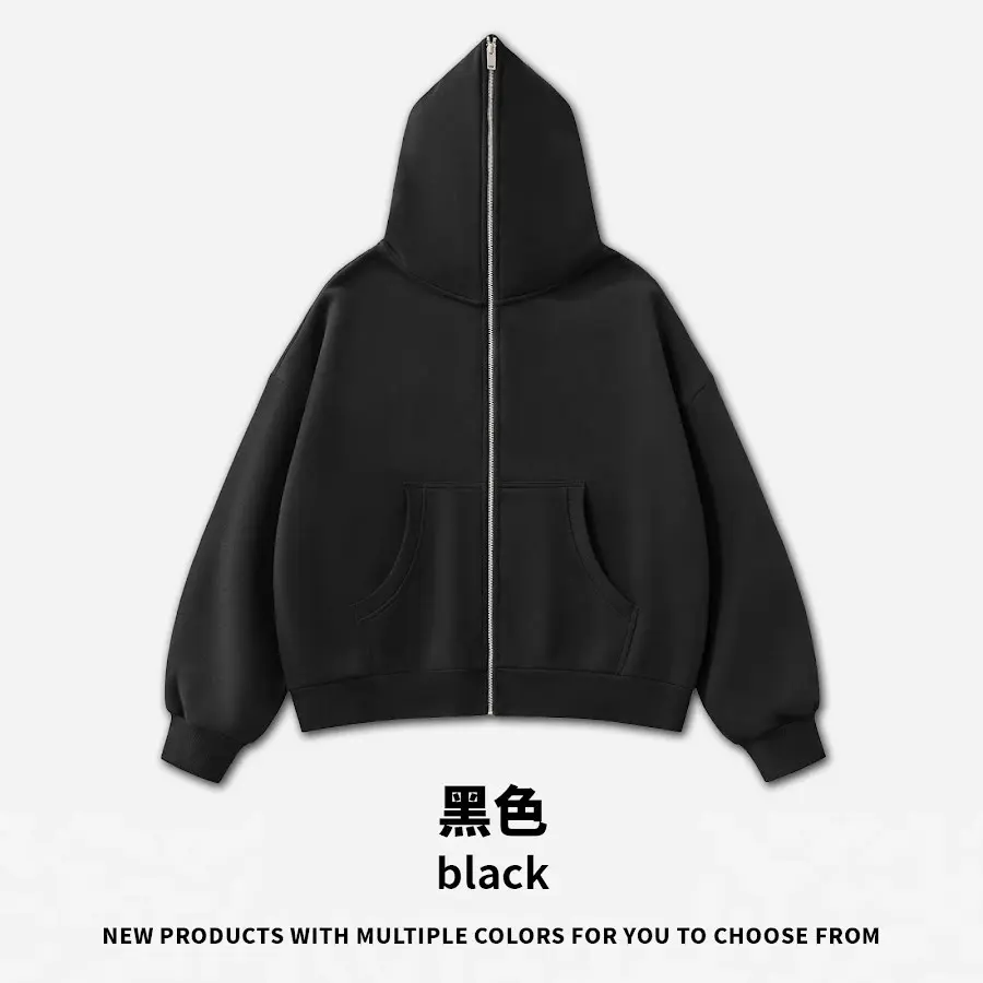 350G Boxy Zip Hoodie