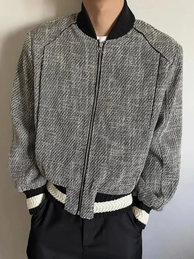 Tweed Baseball Jacket
