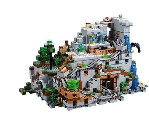 Compatible with LEGO Minecraft "The Mountain Cave" (Set 21137) building block set.