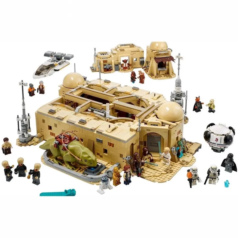 Lego-compatible Star Wars Mos Eisley Cantina building block set – street scene model toy