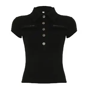 Retro stand-up collar short style