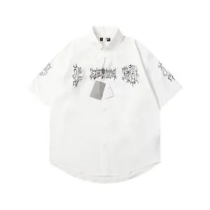 Balenciaga Raver Button Polo T-shirt Tee