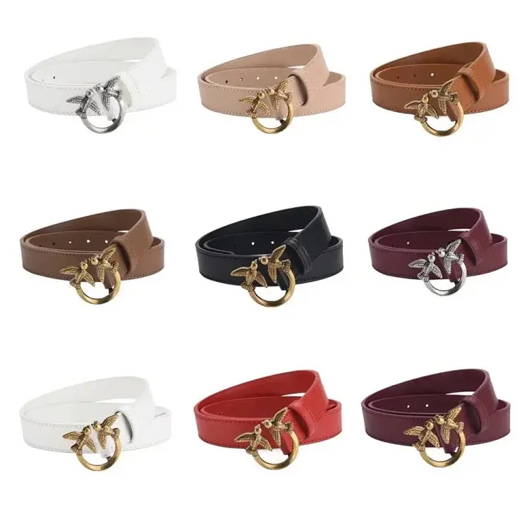 PINKO Love Birds Leather Belt