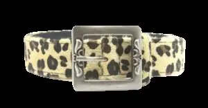 Fuzzy Leopard Belt