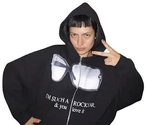 Praying Rockstar Zip Up