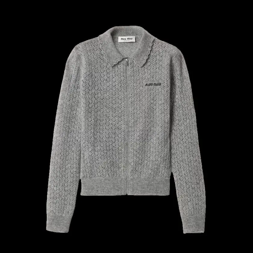 Cashmere and silk cardigan