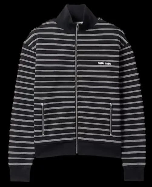 Cotton sweatshirt jacket