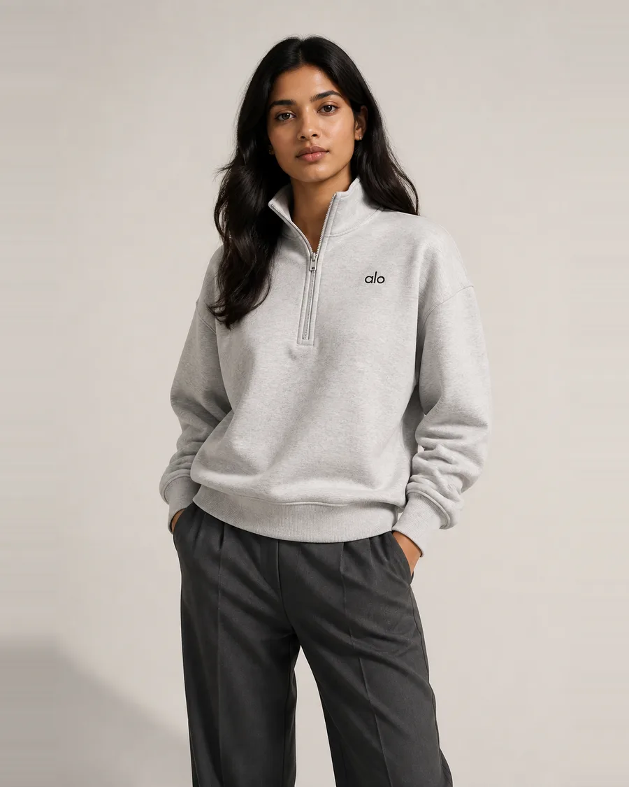 ALO Accolade quarter- zip Sweater