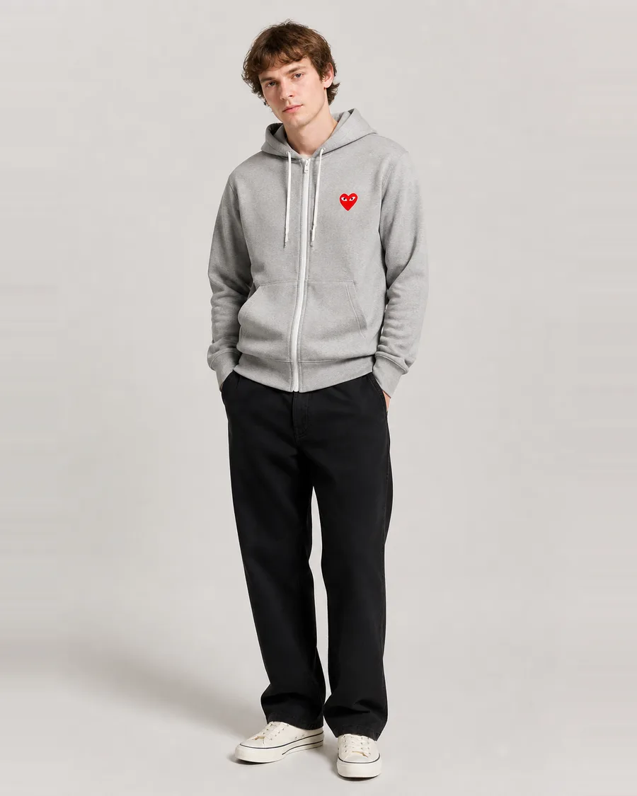 CDG Comme Des Garcons Play Zip Hoodie